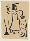 Title: Native dancer | Date: 1953 | Technique: screenprint, printed black ink, from one stencil