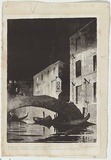 Artist: Eldershaw, John. | Title: Nocturne, Venice. | Date: 1930 | Technique: lithograph, printed in black ink, from one stone