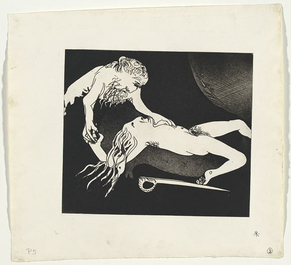 Artist: b'BOYD, Arthur' | Title: b'Just as Menalaus, they say...'. | Date: (1970) | Technique: b'etching and aquatint, printed in black ink, from one plate' | Copyright: b'Reproduced with permission of Bundanon Trust' Artist: b'BOYD, Arthur' | Title: b'Just as Menalaus, they say...'. | Date: (1970) | Technique: b'etching and aquatint, printed in black ink, from one plate' | Copyright: b'Reproduced with permission of Bundanon Trust'