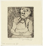 Artist: WALKER, Murray | Title: Mrs Wynchcombe (b) | Date: 1965 | Technique: etching, printed in black ink, from one plate