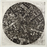 Artist: Kemp, Roger. | Title: Relativity. | Date: 1972 | Technique: etching and aquatint,  printed in black ink, from two zinc plates