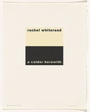 Artist: Burgess, Peter. | Title: rachel whiteread: a calder herewith. | Date: 2001 | Technique: computer generated inkjet prints, printed in colour, from digital file