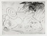 Artist: BOYD, Arthur | Title: Nebuchadnezzar with a snail on his back. | Date: (1968-69) | Technique: etching, printed in black ink, from one plate | Copyright: Reproduced with permission of Bundanon Trust