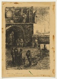 Artist: b'Groblicka, Lidia.' | Title: b'Slums' | Date: 1953-54 | Technique: b'lithograph, printed in black ink, from one stone'