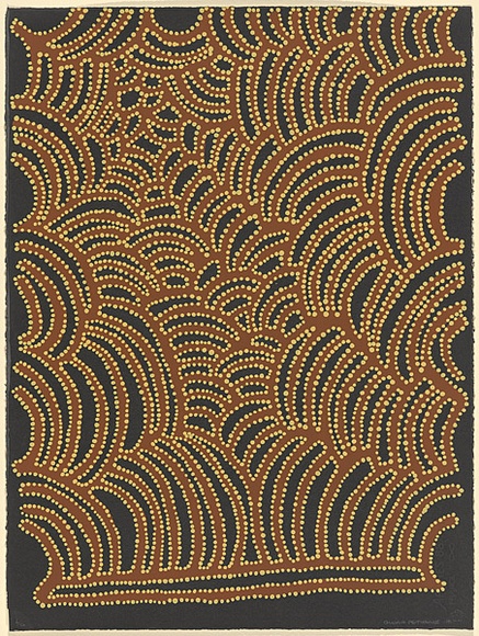 Artist: b'Petyarre, Gloria.' | Title: b'not titled' | Date: 1991 | Technique: b'screenprint, printed in colour, from multiple stencils' Artist: b'Petyarre, Gloria.' | Title: b'not titled' | Date: 1991 | Technique: b'screenprint, printed in colour, from multiple stencils'