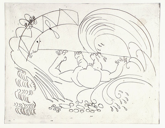 Artist: b'BOYD, Arthur' | Title: b'Bert Hinkler washed ashore.' | Date: (1968-69) | Technique: b'etching, printed in black ink, from one plate' | Copyright: b'Reproduced with permission of Bundanon Trust' Artist: b'BOYD, Arthur' | Title: b'Bert Hinkler washed ashore.' | Date: (1968-69) | Technique: b'etching, printed in black ink, from one plate' | Copyright: b'Reproduced with permission of Bundanon Trust'