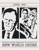 Artist: STANNARD, Chris | Title: New World Order April 1991 | Date: 1991 | Technique: screenprint, printed in colour, from two stencils