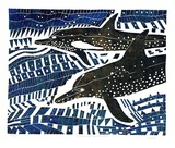 Artist: Buckley, Harold Lawrence. | Title: Stenella frontalis | Date: 1992 | Technique: linocut