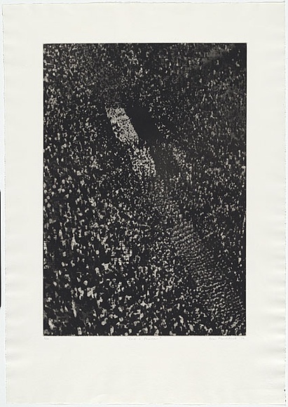 Artist: b'MADDOCK, Bea' | Title: b'Cast a shadow' | Date: 1972 | Technique: b'photo-etching and aquatint, printed in black ink, from one zinc plate' Artist: b'MADDOCK, Bea' | Title: b'Cast a shadow' | Date: 1972 | Technique: b'photo-etching and aquatint, printed in black ink, from one zinc plate'