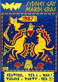 Artist: VARIOUS | Title: Sydney Gay Mardi Gras 1987! Festival | Date: 1987 | Technique: offset-lithograph, printed in colour, from multiple plates