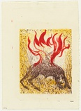 Artist: BOYD, Arthur | Title: (Beast on fire). | Date: 1960-70 | Copyright: Reproduced with permission of Bundanon Trust