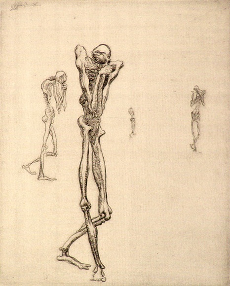 Artist: b'Graham, Geoffrey.' | Title: b'Figures covering their faces' | Date: c.1938 | Technique: b'etching, printed in black ink, from one plate' Artist: b'Graham, Geoffrey.' | Title: b'Figures covering their faces' | Date: c.1938 | Technique: b'etching, printed in black ink, from one plate'