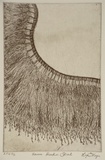 Artist: Thorpe, Lyn. | Title: Emu feather skirt | Date: 1999, April | Technique: etching, printed in black ink, from one plate