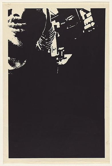 Artist: b'Arbuz, Mark.' | Title: b'Sydney University Art Workshop (2 of a series of 4 poster panels).' | Date: 1975 | Technique: b'screenprint, printed in black ink, from one stencil' Artist: b'Arbuz, Mark.' | Title: b'Sydney University Art Workshop (2 of a series of 4 poster panels).' | Date: 1975 | Technique: b'screenprint, printed in black ink, from one stencil'