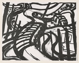 Artist: b'Kamp, Jenni.' | Title: b'Landscape linked' | Date: 1999 | Technique: b'lithograph, printed in black ink, from one plate'
