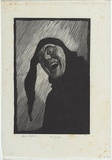 Artist: LINDSAY, Lionel | Title: The Jester | Date: 1923 | Technique: wood-engraving, printed in black ink, from one block | Copyright: Courtesy of the National Library of Australia