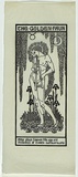 Artist: b'Waller, Christian.' | Title: b'The Golden Faun' | Date: 1932 | Technique: b'linocut, printed in black ink, from one block'