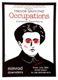 Artist: Stejskal, Josef Lada. | Title: The Actors Collective, Macquarie ... presents Trevor Griffiths' Occupations: directed by David Richie. Nimrod downstairs. | Date: 1983 | Technique: offset-lithograph, printed in black ink, from one plate