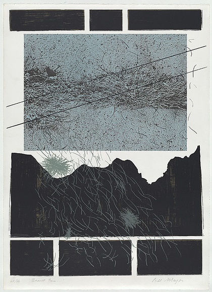 Artist: b'MEYER, Bill' | Title: b'Bereshit bara' | Date: 1979 | Technique: b'screenprint, printed in colour, from five stencils (including indirect photo duo-tone screens)' | Copyright: b'\xc2\xa9 Bill Meyer' Artist: b'MEYER, Bill' | Title: b'Bereshit bara' | Date: 1979 | Technique: b'screenprint, printed in colour, from five stencils (including indirect photo duo-tone screens)' | Copyright: b'\xc2\xa9 Bill Meyer'