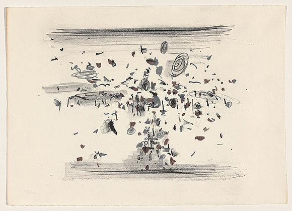 Artist: b'WILLIAMS, Fred' | Title: b'You Yangs landscape' | Date: 1963 | Technique: b'lithograph, printed in colour, from three zinc plates' | Copyright: b'\xc2\xa9 Fred Williams Estate' Artist: b'WILLIAMS, Fred' | Title: b'You Yangs landscape' | Date: 1963 | Technique: b'lithograph, printed in colour, from three zinc plates' | Copyright: b'\xc2\xa9 Fred Williams Estate'