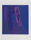 Artist: WALKER, Murray | Title: Mishka Buhler. | Date: 1969 | Technique: linocut, printed in colour, from multiple blocks