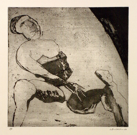 Artist: BALDESSIN, George | Title: not titled. | Date: 1964 | Technique: etching, aquatint and foul biting, printed in black ink, from one plate
