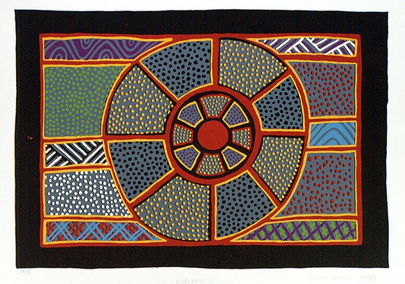 Artist: b'Burak, Donna.' | Title: b'Kurlama' | Date: 1990 | Technique: b'screenprint, printed in colour, from multiple stencils' Artist: b'Burak, Donna.' | Title: b'Kurlama' | Date: 1990 | Technique: b'screenprint, printed in colour, from multiple stencils'