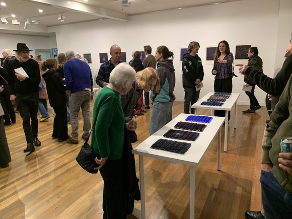 Title: At the opening of 'Patsy Payne: A most peculiar star' at Megalo Print Workshop and Gallery, Canberra 14 August 2026