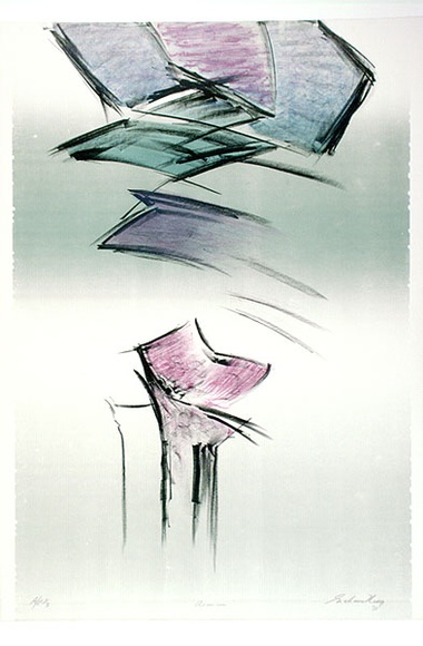 Artist: b'King, Grahame.' | Title: b'Ascension' | Date: 1980 | Technique: b'lithograph, printed in colour, from four stones [or plates]'