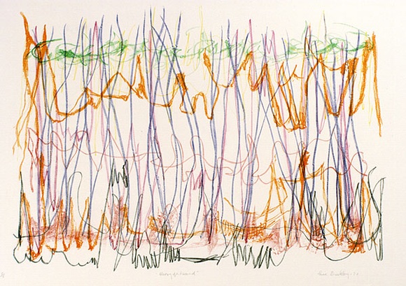 Artist: b'Buckley, Sue.' | Title: b'Merry-go-round.' | Date: 1970 | Technique: b'lithograph, printed in colour, from multiple stones [or plates]' | Copyright: b'This work appears on screen courtesy of Sue Buckley and her sister Jean Hanrahan'