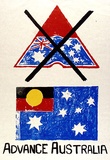 Artist: JILL POSTERS 1 | Title: Advance Australia | Date: 1983 | Technique: screenprint, printed in colour, from multiple stencils