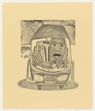 Artist: Hay, Bill. | Title: Horn tooters | Date: 1992, April - May | Technique: lithograph, printed in black ink, from one stone; handcoloured