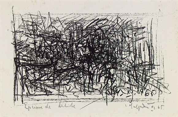 Artist: b'Halpern, Stacha.' | Title: b'not titled [Paris scene]' | Date: 1965, November | Technique: b'lithograph, printed in black ink, from one stone [or plate]'