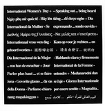 Artist: b'SKINNER, Philippa' | Title: bInternational Women's Day [1992]. | Date: 1992, February | Technique: b'screenprint, printed in black ink, from ones tencil'