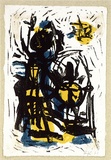 Artist: Kubbos, Eva. | Title: Greeting card: Christmas | Date: 1961 | Technique: woodcut, printed in black ink, from one block