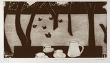 Artist: Hattam, Katherine. | Title: Food and water I | Date: 1998, September | Technique: etching and aquatint, printed in black ink with plate-tone, from one plate