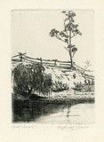Artist: Shaw, Gayfield. | Title: Out back. | Date: 1925 | Technique: etching, printed in black ink, from one plate