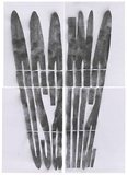 Artist: b'Azlan.' | Title: b'Osama.' | Date: 2003 | Technique: b'stencil, printed in black ink, from one stencil'