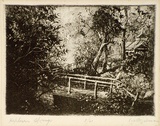 Artist: Zelman, Victor. | Title: Hepburn Springs | Date: 1930s | Technique: softground-etching, printed in black ink, from one  plate