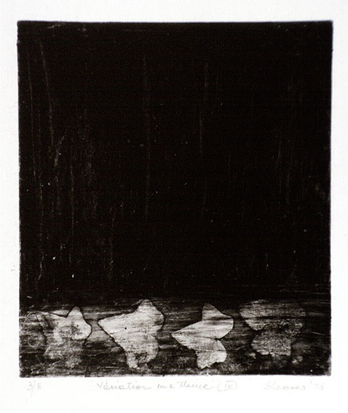 Artist: b'Shearer, Mitzi.' | Title: b'Variation on a theme (IV)' | Date: 1978 | Technique: b'etching, printed in black ink, from one  plate'
