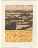 Artist: Brunsdon, John. | Title: View from the black mountains. | Date: 1988 | Technique: etching and aquatint, printed in colour, from one plate