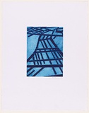 Artist: Forthun, Louise. | Title: Jacob's ladder (blue). | Date: 2001 | Technique: etching and aquatint, printed in blue ink, from one copper plate