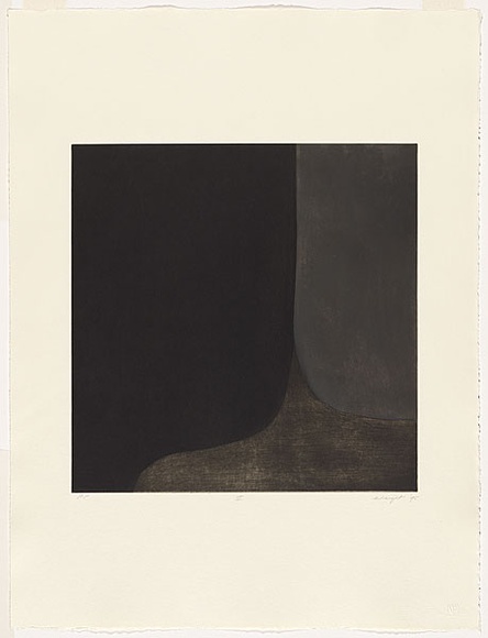 Artist: b'Wright, Judith.' | Title: b'II' | Date: 1995 | Technique: b'aquatint, printed in colour, each from multiple plates' | Copyright: b'\xc2\xa9 Judith Wright' Artist: b'Wright, Judith.' | Title: b'II' | Date: 1995 | Technique: b'aquatint, printed in colour, each from multiple plates' | Copyright: b'\xc2\xa9 Judith Wright'