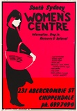 Artist: Morrow, David. | Title: South Sydney Women's Centre. | Date: 1980 | Technique: screenprint, printed in colour, from three stencils