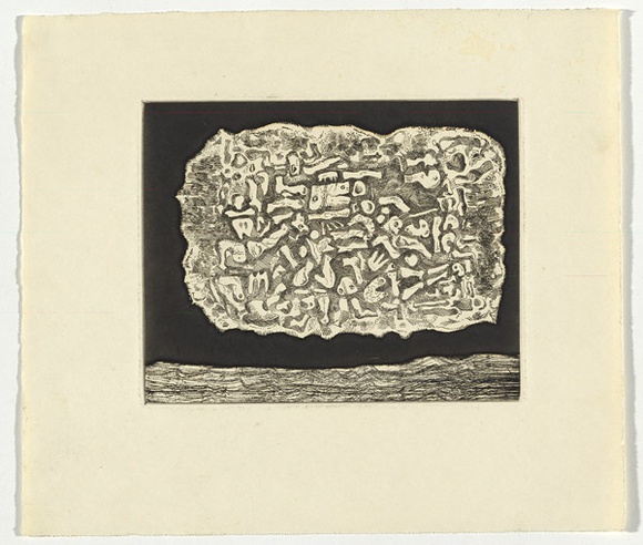 Artist: b'SELLBACH, Udo' | Title: b'(Jigsaw)' | Date: 1964 | Technique: b'etching and aquatint printed in black ink, from one plate' Artist: b'SELLBACH, Udo' | Title: b'(Jigsaw)' | Date: 1964 | Technique: b'etching and aquatint printed in black ink, from one plate'