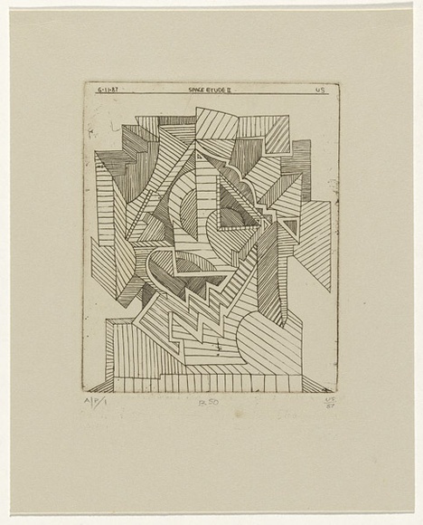 Artist: b'SELLBACH, Udo' | Title: b'not titled' | Date: 1960-80 | Technique: b'etching'