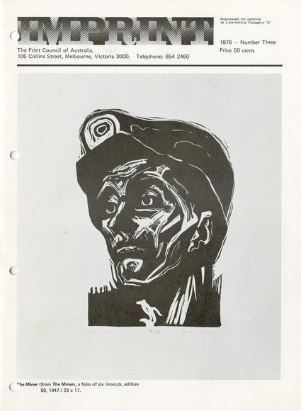 Artist: b'PRINT COUNCIL OF AUSTRALIA' | Title: b'Periodical | Imprint. Melbourne: Print Council of Australia, vol. 11, no. 3, 1976' | Date: 1976 Artist: b'PRINT COUNCIL OF AUSTRALIA' | Title: b'Periodical | Imprint. Melbourne: Print Council of Australia, vol. 11, no. 3, 1976' | Date: 1976