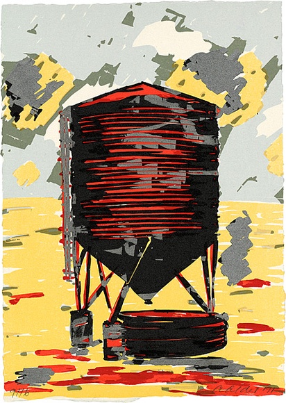 Artist: b'Alder, Alison.' | Title: b'Silo.' | Date: 1991 | Technique: b'screenprint, printed in colour, from multiple screens'