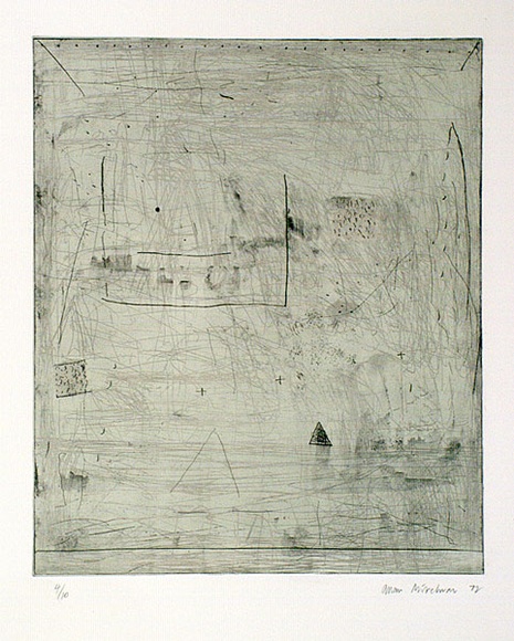 Artist: b'Mitelman, Allan.' | Title: b'not titled' | Date: 1972 | Technique: b'lithograph, printed incolour, from two plates' | Copyright: b'\xc2\xa9 Allan Mitelman' Artist: b'Mitelman, Allan.' | Title: b'not titled' | Date: 1972 | Technique: b'lithograph, printed incolour, from two plates' | Copyright: b'\xc2\xa9 Allan Mitelman'