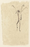 Artist: MACQUEEN, Mary | Title: Spider monkey | Date: 1977 | Technique: transfer-lithograph and lithograph, printed in colour, from two plates in brown and black ink | Copyright: Courtesy Paulette Calhoun, for the estate of Mary Macqueen